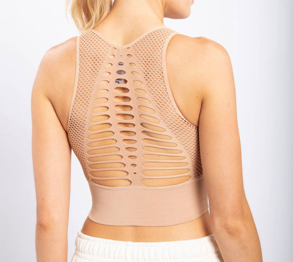 Laser Cut Seamless Sports Bra